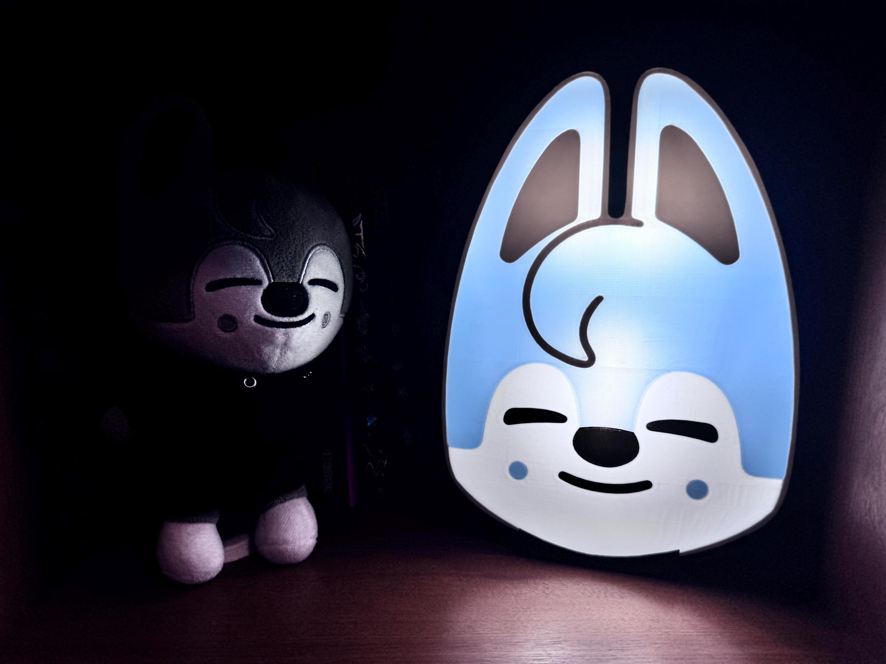 Stray Kids Bang Chan SKZOO Wolf Chan Lightbox, SKZ Member Lamp