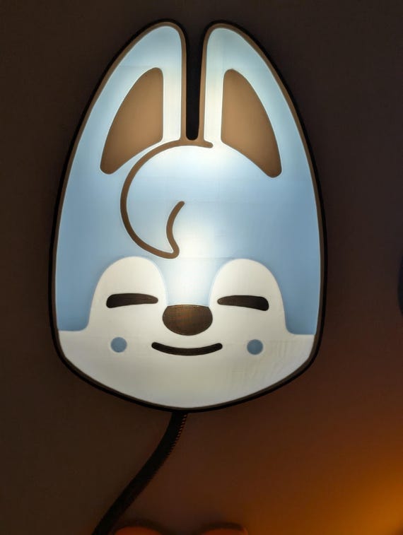 Stray Kids Bang Chan SKZOO Wolf Chan Lightbox, SKZ Member Lamp