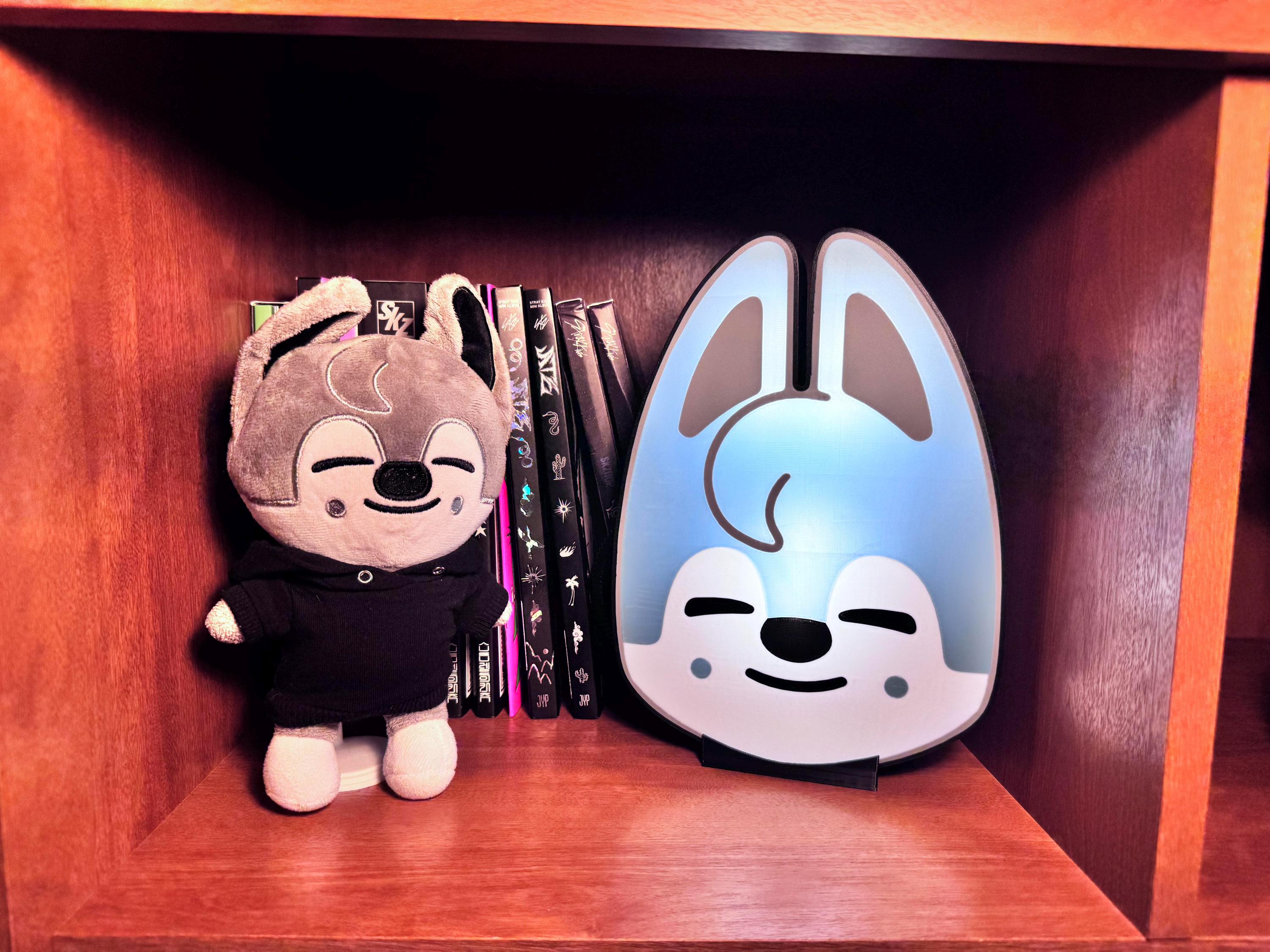 Stray Kids Bang Chan SKZOO Wolf Chan Lightbox, SKZ Member Lamp