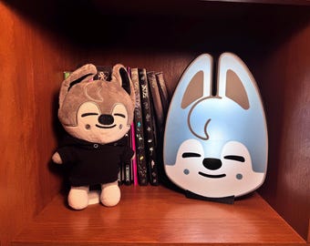 SKZOO Wolf Chan LEDランプ Skzoo Wolf Chan Kpop LED Light Sign, Custom Kpop Stray Kids Neon