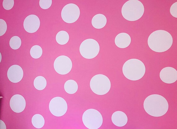 White Polka Dot Circles Wall Decals Vinyl Decal White Polka Dots Babys Room Toddlers Room Minnie Bedroom Baby Nursery