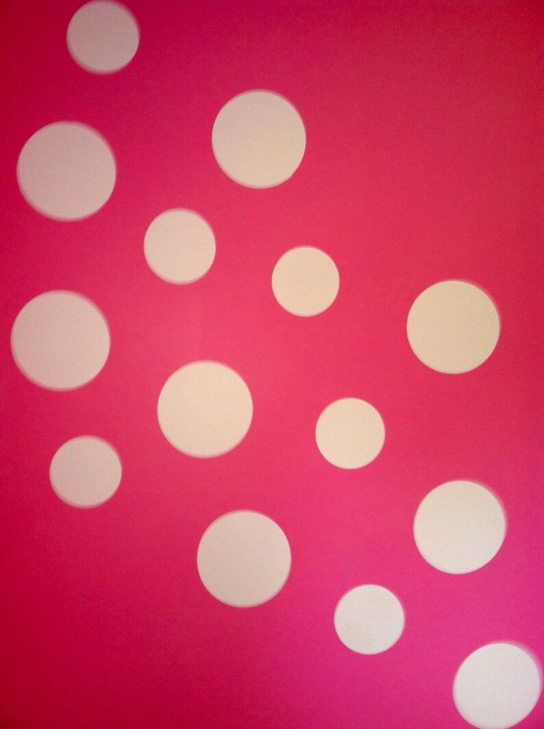 Vinyl polka dot wall decals vinyl decal white polka dots Etsy