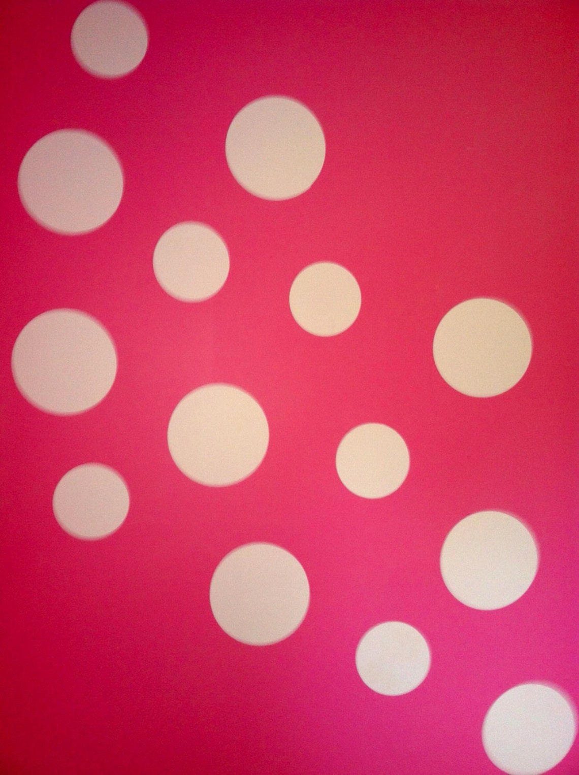 Girl Nursery Pink and White Polka Dot Nurseryvinyl Polka Dot Etsy