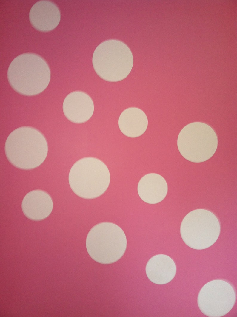 Vinyl polka dot wall decals vinyl decal white polka dots Etsy