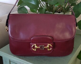 Vintage Gucci Horsebit 1955 Shoulder Bag Etsy