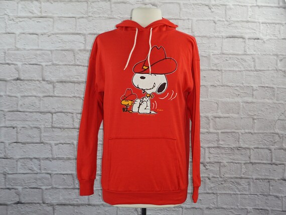 Vintage 70s Snoopy Woodstock Cowboy Hoodie