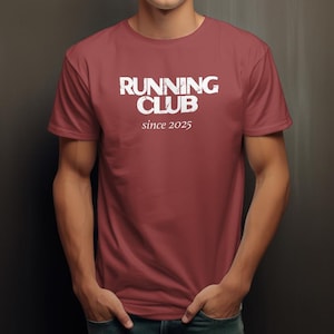 RUNNING CLUB – Vintage-Inspired Runner Tee | Comfort Colors Shirt