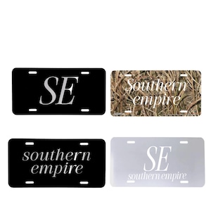 Southern empire license plates