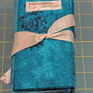 6 piece Fat Quarter Bundle this bundle includes 6 blue fat quarters (see pictures) 100 % cotton fabric