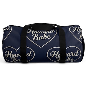 Howard University Gym Duffel Bag, Travel Bag. Black College, HBCU Sports Duffle, Overnight Weekend Shoulder Carry-On Tote, Fitness Workout