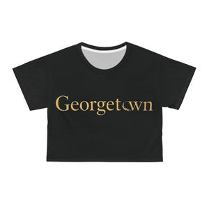 Georgetown University Crop Top: School Spirit Tee