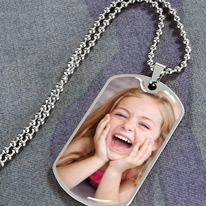 Dog Tag Necklace with Engraving