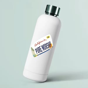 2025 Special Convention Stickers - Pure Worship - License Plate Design - Plastic Sticker Sheets - JW Gift