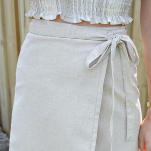 Mia Wrap Skirt PDF Sewing Pattern – Beginner Friendly, Curved Hem Skirt, Easy DIY Wrap Skirt, Digital Download, Instant PDF