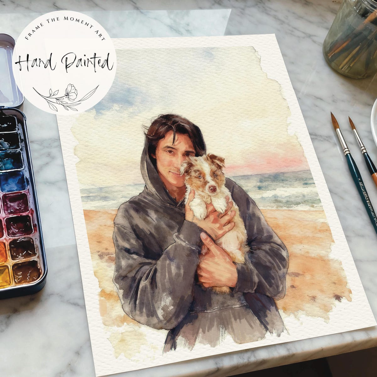 Watercolor Couple Portrait From Photo, Custom Wedding Anniversary Gift for Wife Husband Parents, Engagement Gift for Friend, Hand Painted - Etsy