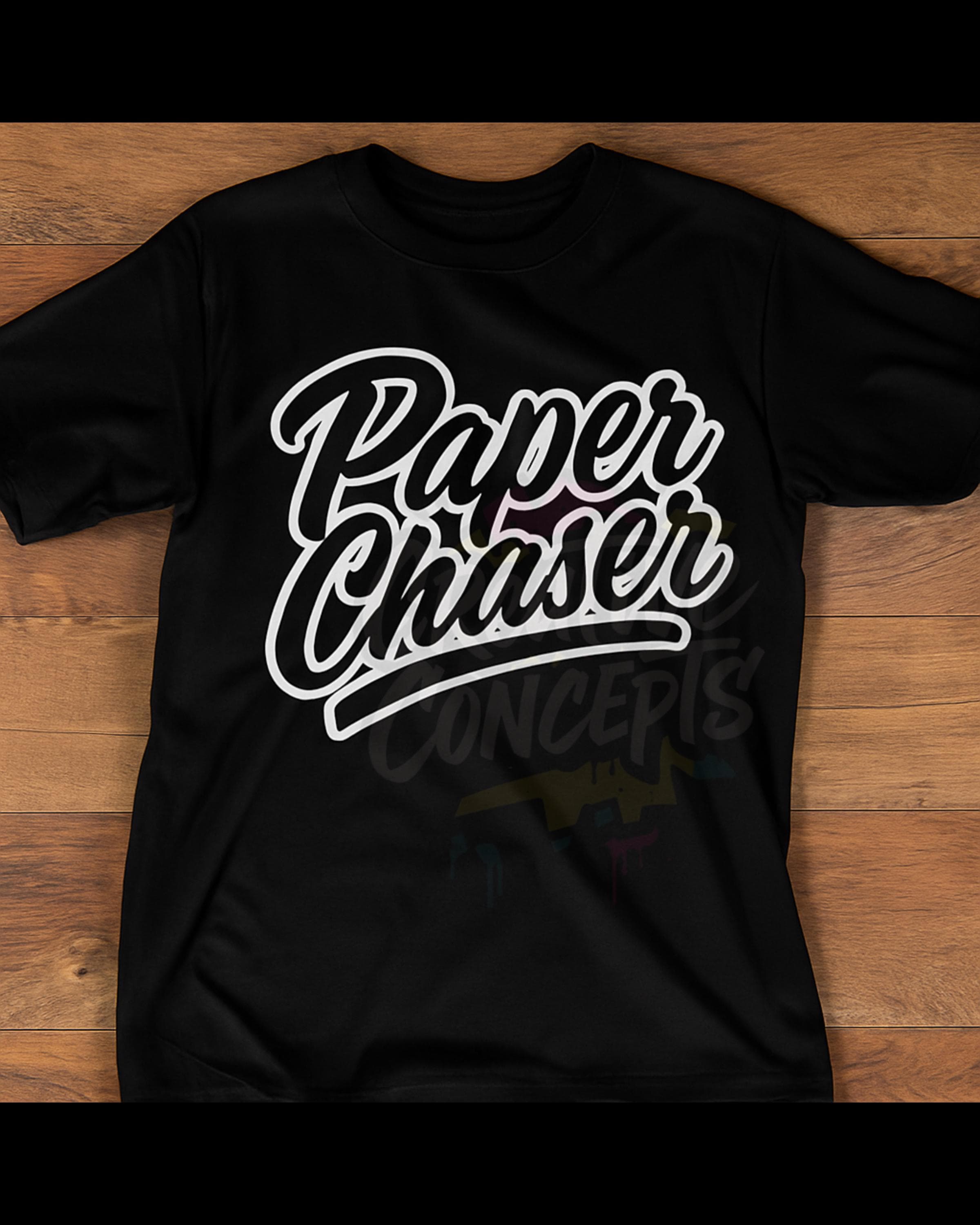 Paper Chaser Typography PNG – Bold Hustle Font Graphic for Stickers ...