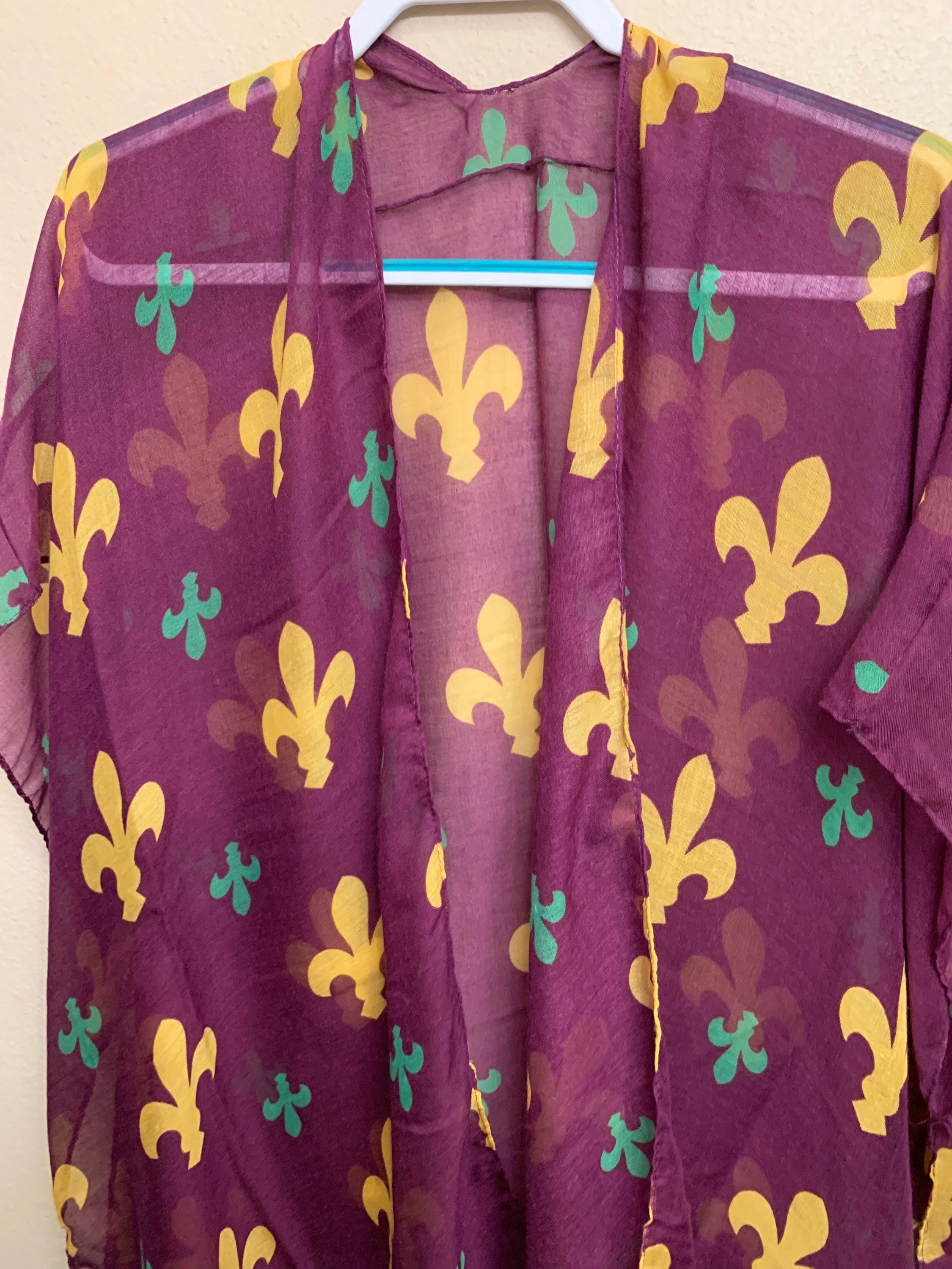 mardi gras shawl