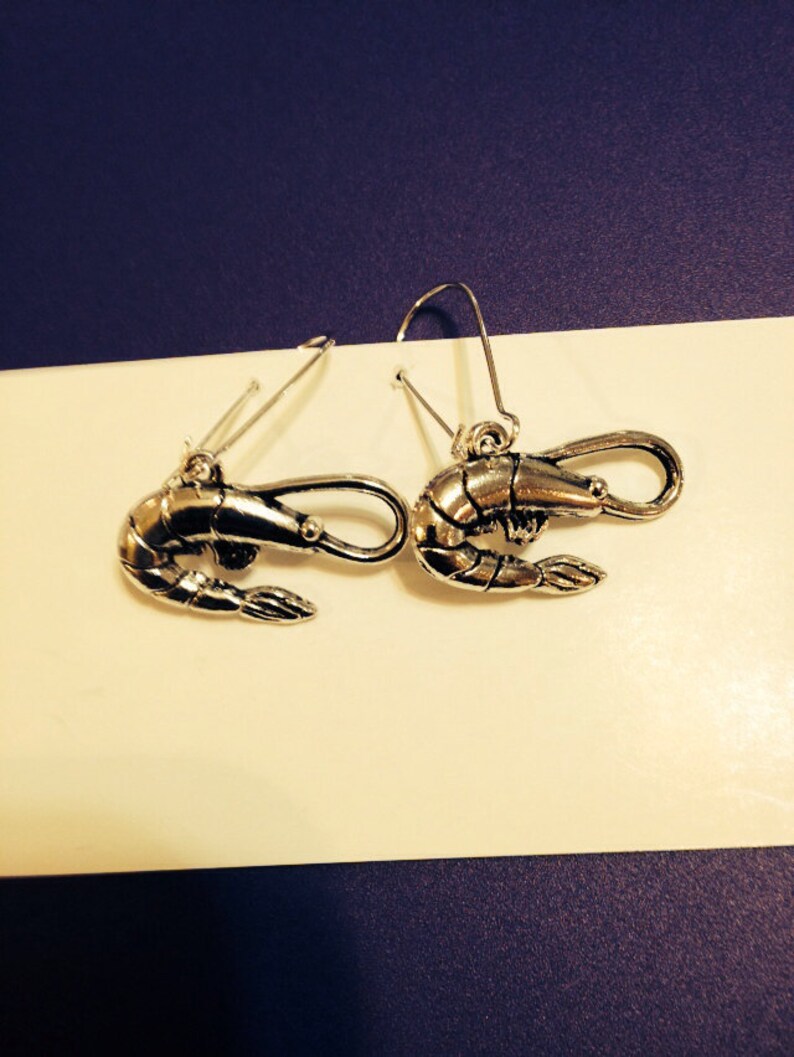 Shrimp Earrings Etsy