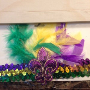Mardi  Gras Headband  Sequin