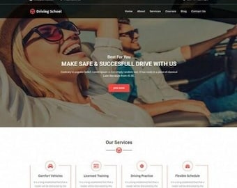 Driving School – HTML Template