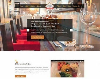 Sushi Bar – HTML Template