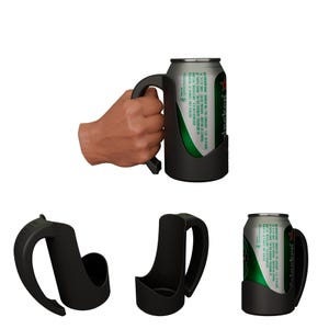 iCanHandle – Can Holder Handle for 12oz Standard and Slim Cans, Perfect for Beer, Energy Drinks, Sodas | 3D Printed - 2 pack