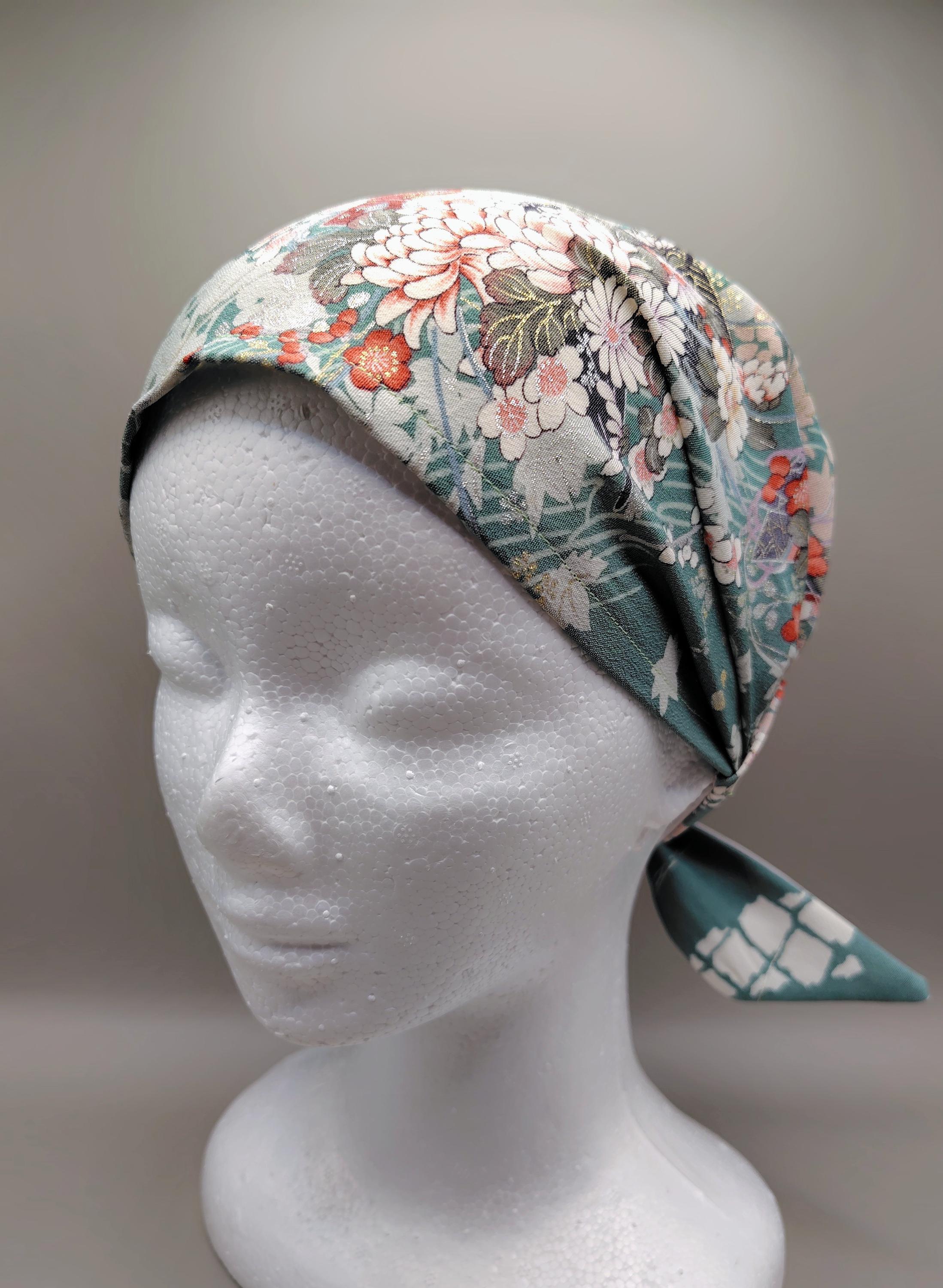 Kimono style scarf/belt/head wrap designer scarf womens Archives - Ilona Tambor Luxury Silk  main image 3