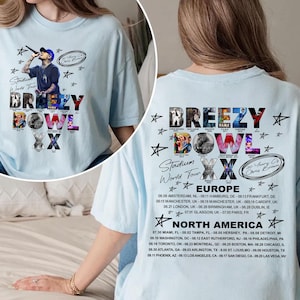 Chris Brown Tour Breezy Bowl XX V2 Vintage Comfort Colors Shirt, Concert Retro 2025 Shirt, Chris Brown Graphic Tee, Music Tour Y2k T-Shirt