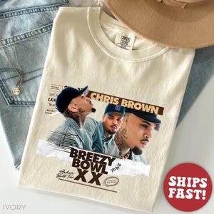 Chris Brown Breezy Bowl XX Comfort Colors Shirt, Chris Brown Album Shirt, Chris Brown Fan Gift, Chris Brown Merch