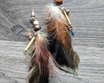 Feather earrings