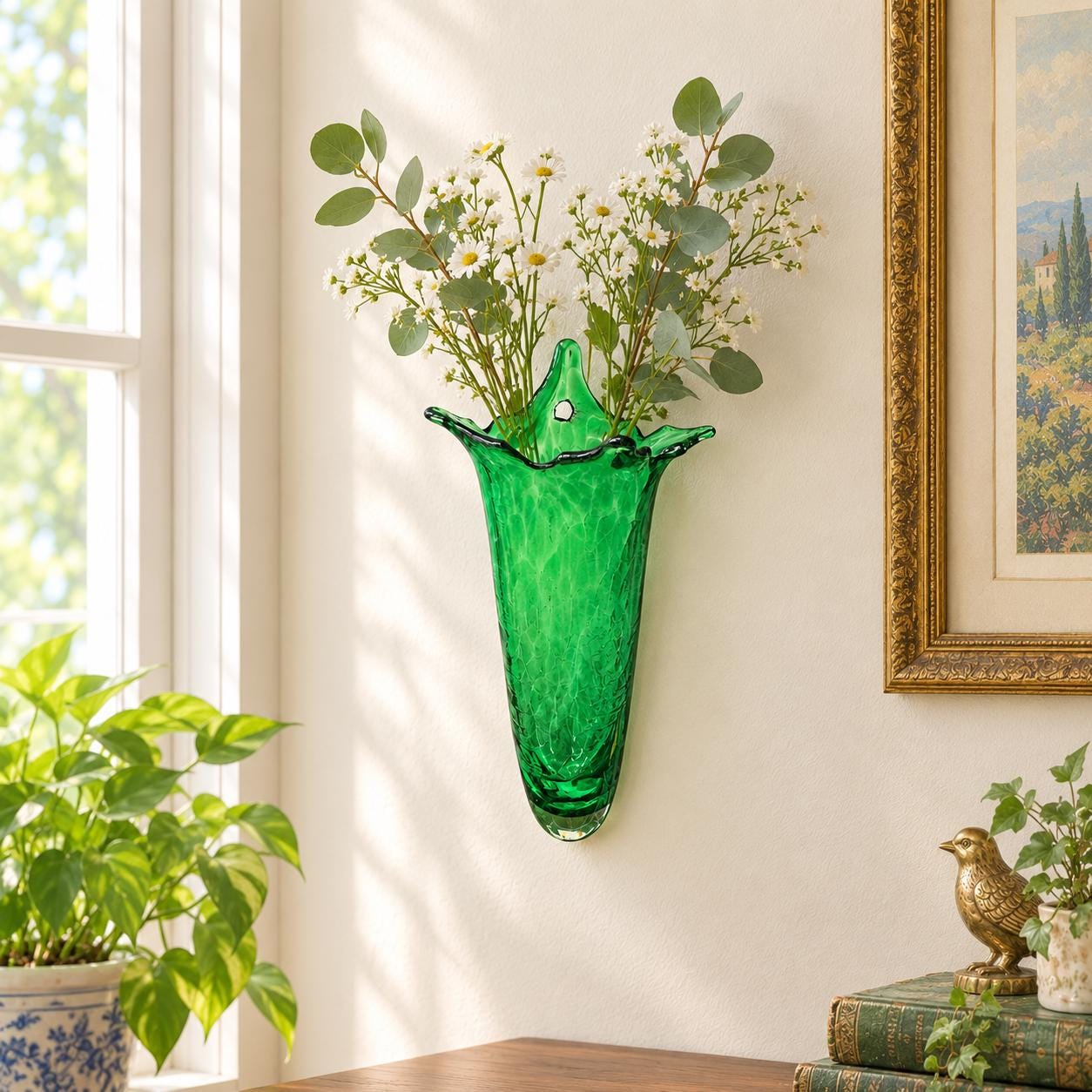Emerald Green Mid Century Vase - Etsy