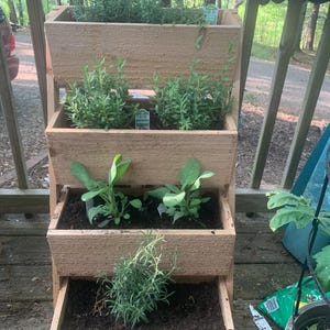 cedar 4 tier planter