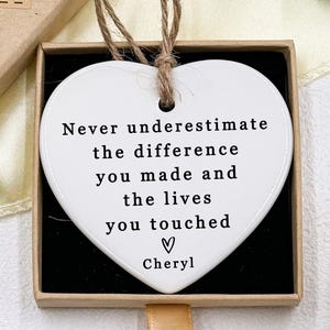 Never Underestimate the Difference You've Made, Difference Maker, Thank You Gift, Employee Gift, Leaving Gift, Gift for Teacher, Graduation