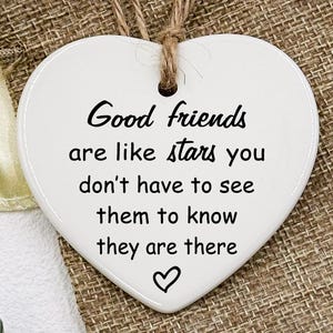 Friendship Ornament, Personalized Friendship Christmas Ornament, Friends like Stars, Thank You Best Friend Christmas Gifts, Gift for Friend
