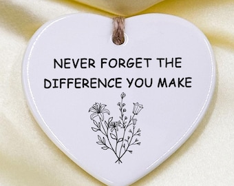 Cadeau de Noël 2025, décoration n'oubliez jamais la différence que vous faites, cadeau pour professeur, cadeau pour ami, cadeau pour infirmière, cadeaux de remerciement