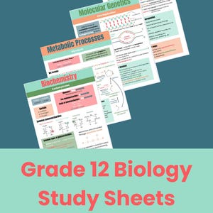 Przewodnik do nauki biologii SBI4U | Notatki z biologii dla klasy 12 w Ontario | Pełny przegląd kursu w formacie PDF