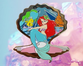 Ariel 'Under The Sea' Enamel Pin - Little Mermaid Collectible (3 inch)