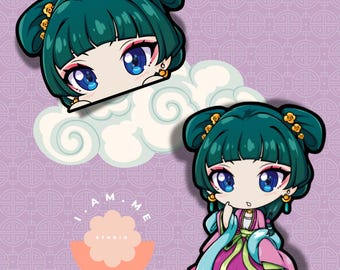 Mao Mao Die Cut Sticker: Apothecary Diaries Peeker - Waterproof Matte Finish