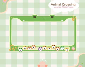 Animal Crossing License Plate Frame
