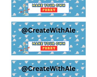 Toy Story Forky druckbare Tag