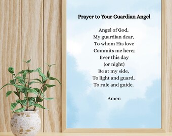 Guardian Angel Digitaler Download (englisch) – Spirituelle Engel Kunst für Zuhause & im Büro