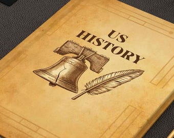 Classroom Hardcover Journal | Vintage Antique Book Design, Set of School subject Journals, Teacher Gift, Student gift, Faculty Gift