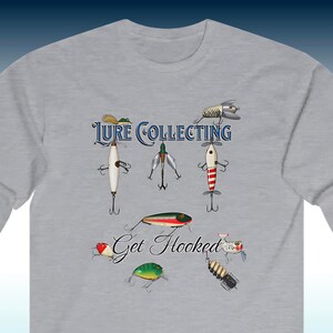 Fishing Lure Long Sleeve Tee, Lure  Collecting- Get Hooked, fishing lures