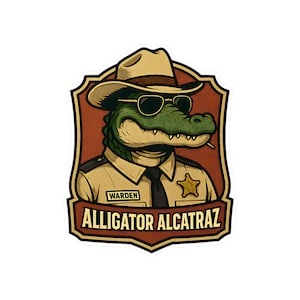 Alligator Alcatraz-Kiss-Cut Vinyl Decal, For all of you who voted for closed borders and safe communities. Thank you President Trump, MAGA