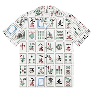 Mahjong button shirt