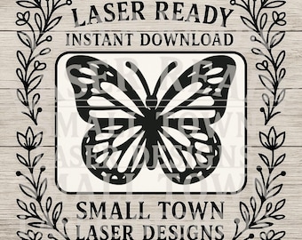 Simple Butterfly SVG - Bold Laser Cut Design for Cricut & Glowforge Projects