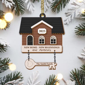 Personalized New Home Ornament 2025: First Christmas Keepsake