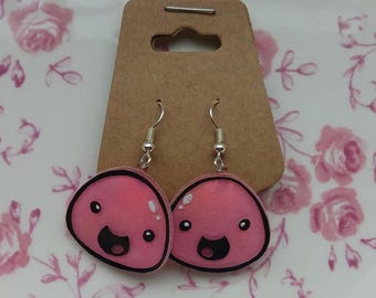 Glow in the Dark Pink Slime Rancher Earrings