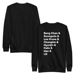 Stray Kids Member Names Unisex Sweatshirt