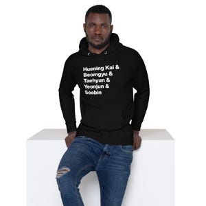TXT Member Names Unisex Hoodie